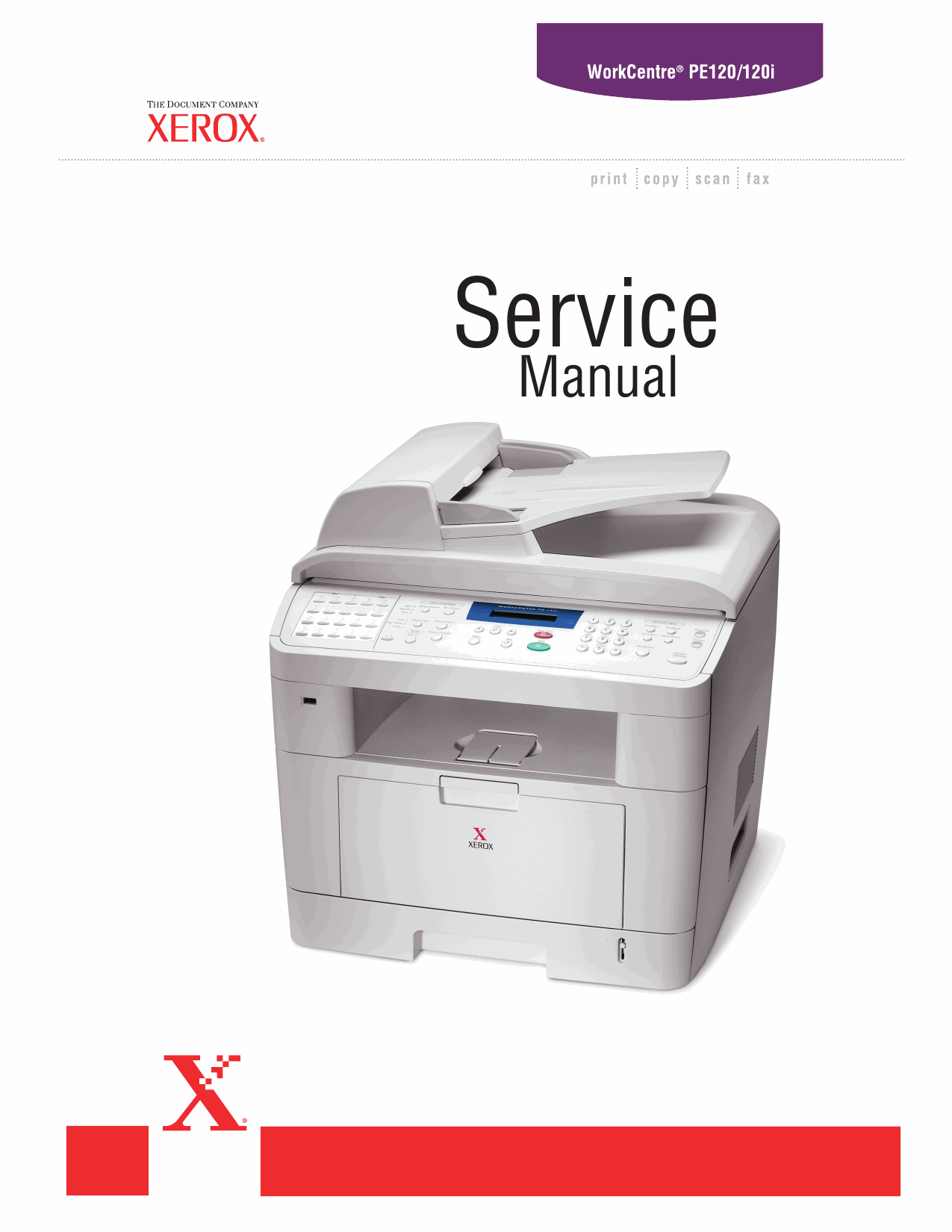 Xerox WorkCentre PE-120 Parts List and Service Manual-1
